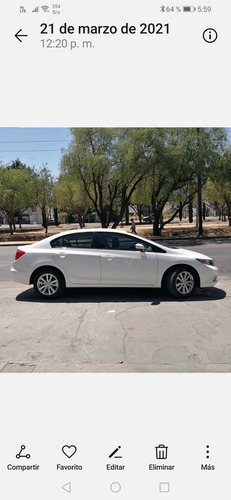 Imagen 5 de 5 de Honda Civic 2012 Dmt Ex Sedan At
