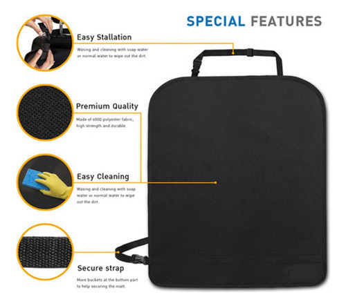 A 2 Protectores De Respaldo For Asiento De Coche.