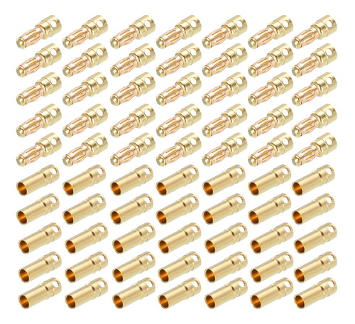 Pack De 50 Conectores Banana 3.5mm Para Altavoces Y Rc