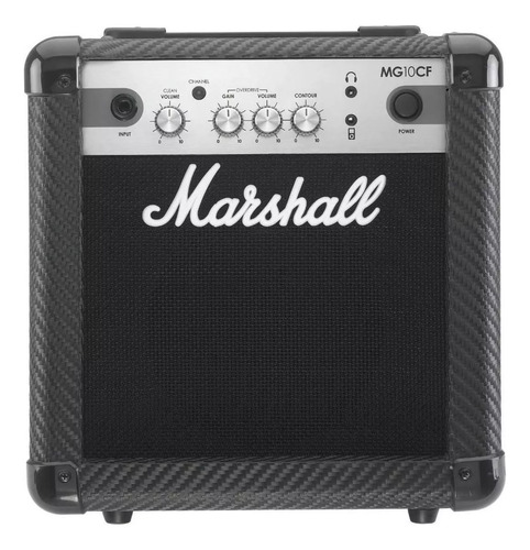 Amplificador Marshall Mg10cf Carbon Fibre Guitarra 10 Watts Negro