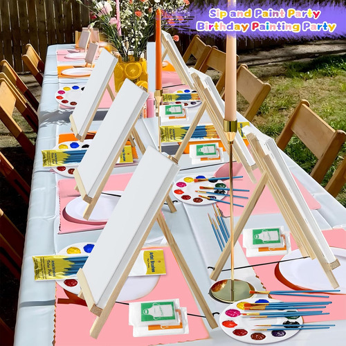 Suministros De Pintura Kit De Pintura Y Sorbo De 90 Piezas (