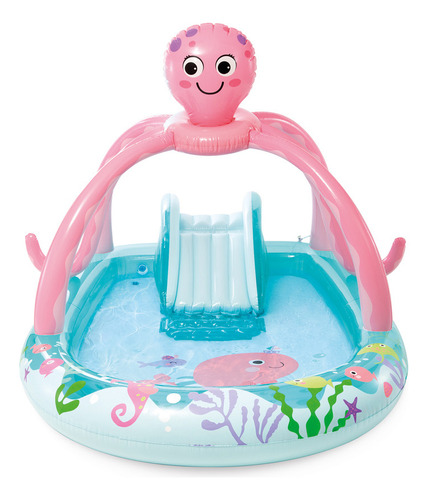 Piscina inflable para parque infantil Amigo Polvo, Intex 56138, color lila