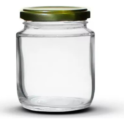 Pote De Conserva 240ml Com Tampa De Metal Com 12 Unidades
