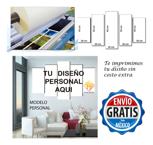 Cuadro Decorativo 5 Pieza Jurassic World Pelicula Dinosaurio