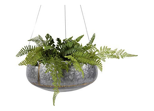 Creativo Coop 28h Plantador Colgante De Hierro Galvanizado