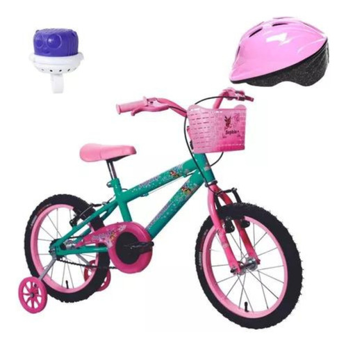 Bicicleta Infantil Feminina Aro 16 Sophie Menina + Brindes