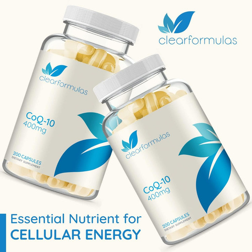 Coq10 400mg 200 Capsulas Clearformulas Productor De Energia