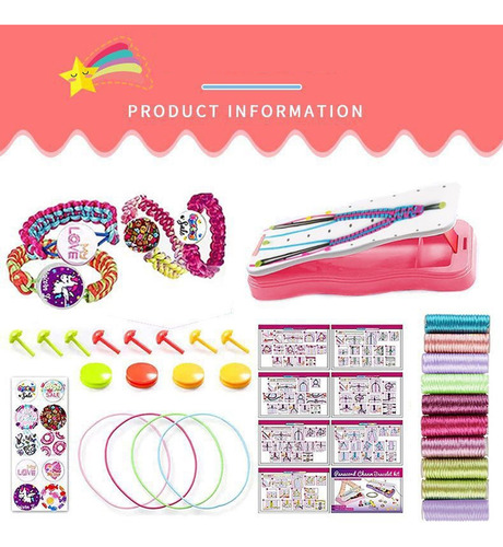 Kit De Regalo Para Hacer Pulseras De Amistad Para Niña.
