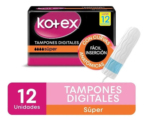 Tampones Digitales Kotex X 12 Unidades