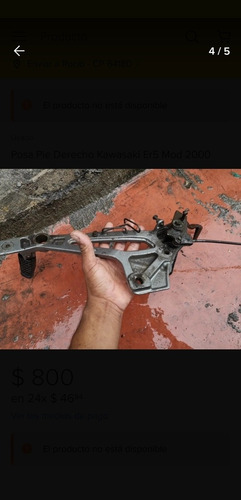 Posa Pie Izquierdo Kawasaki Er5 Mod 2000 (Usado)