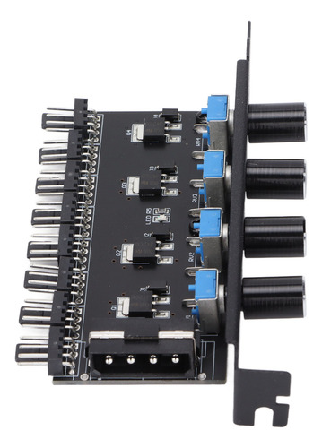 Accesorios De Computadora Fan Hub De 12 V, 4 Pines, 8 Canale