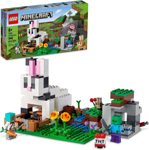Lego Minecraft La Casa Del Conejito 21181 Kit De 340 Piezas