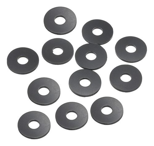 12pçs M6 Arruela Plana De Nylon 6mm Id 17mm Od 1.5mm Junta