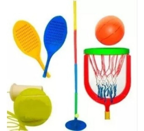 Tenis Orbital + Accesorio De Basket Pelota Juego Serabot