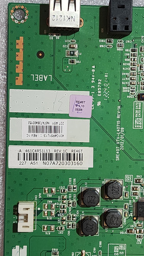 Mainboard Vtv-l40715 46l5200u1 Toshiba (Usado)