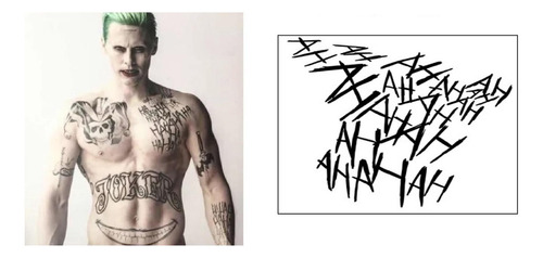 Tatuagem Temporária Modelos Coringa Cosplay