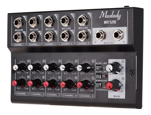 Muslady Mix5210 - Console De Mixagem De 10 Canais (dig Audio