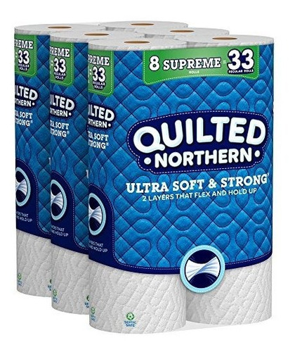 Quilted Northern Ultra Suave Y Fuerte Aseo Papel, 24 Supremo