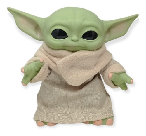 Imagen 2 de 6 de Baby Yoda Con Sonido Real Con Mochila Articulado