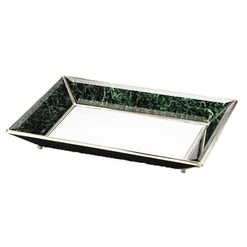 Bandeja Ferro Fundido Cor De Marmore Verde 24x44cm 3270