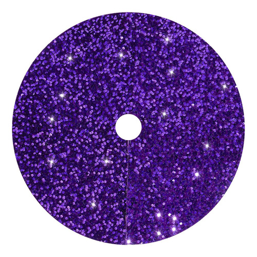 Falda Para De Navidad De Color Morado Brillante, 122 Cm
