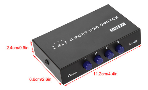 Manual Del Usuario Sharing Switcher Usb 2.0 De 2/4 Puertos P