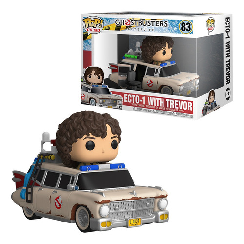 Ecto-1 With Trevor 83 Rides Pop Funko Ghostbusters Afterlife
