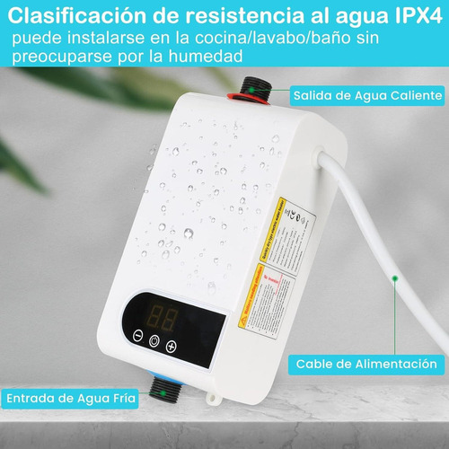 Aquecedor De Água Elétrico Instantâneo Com Ajuste De Toque