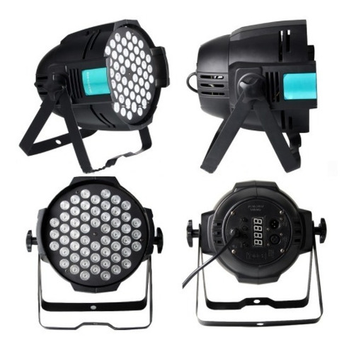 Imagen 5 de 10 de Luces Tacho Par Led Uv Luz Negra Neón 54*3w Dmx Pro
