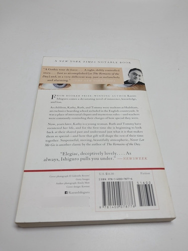 Never Let Me Go Kazuo Ishiguro (Usado)