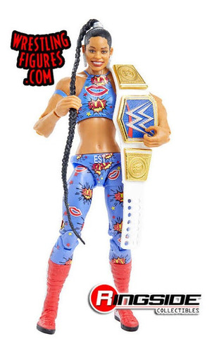 Wwe Bianca Belair Com Cinturao + Asuka 2 Bonecos Mattel Novo