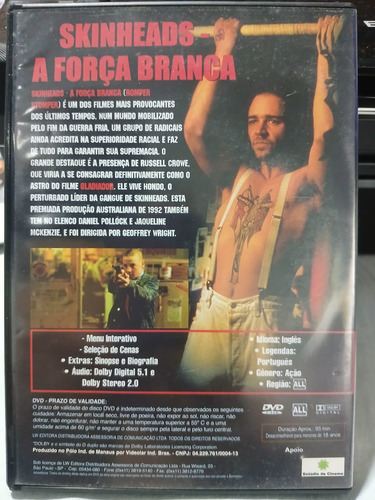 Dvd Skinheads A Forca Branca (1992) (Usado)