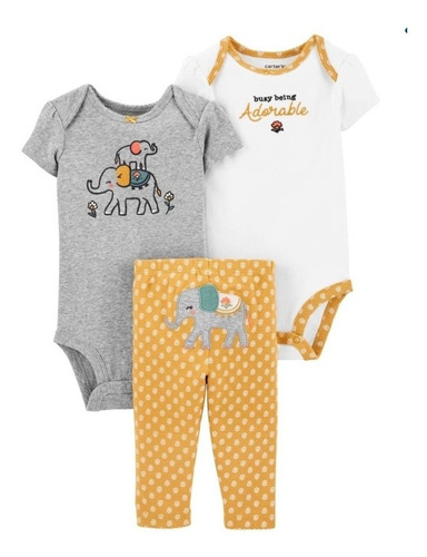 Conjuntos Body 3 Piezas Carters Bebes Hembra