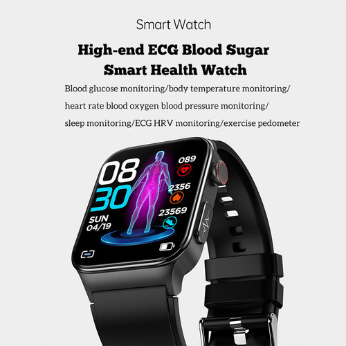 Reloj Smartwatch For Medir Glucosa Pulsera Android E500-