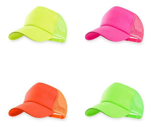 Gorras Cap Trucker Colores Fluor Cotillon Carioca