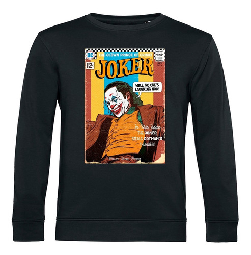 Poleron Oversize Algodón Orgánico Joker Batman Dc Comics