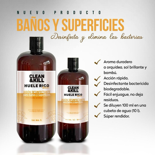 Limpiador Desengrasante Infalible Clean & Kill - 1 Litro