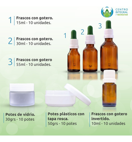 Frascos Con Gotero Invertido 10 Ml (por10 Frascos)