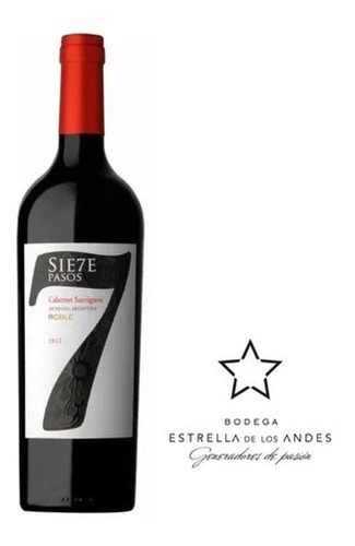 Vino Tinto Siete Pasos Cabernet Sauvignon Roble X750 Mil