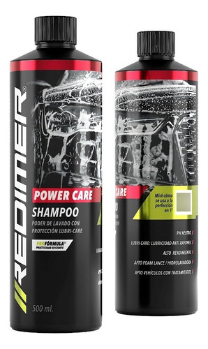 Redimer Shampoo Lava Auto Power Care Detailing Ph Neutro