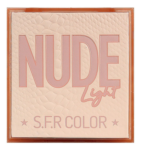 Sombras Nude Maquillaje De Ojos Mini Paleta 9 Tonos Sombra Nude Light