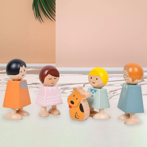 5 Bloques De Construcción De Personajes Montessori De