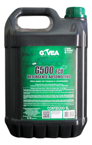 G500 Eco Detergente Automotivo Concentrado 1:500 5l Gavea