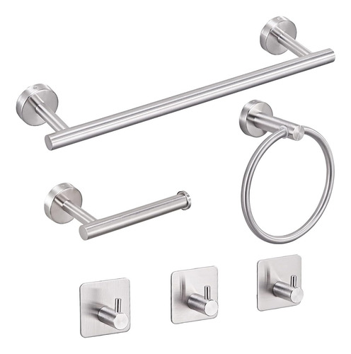 Set De Accesorios De Baño Gerusea 16 Pul 6u Cromo