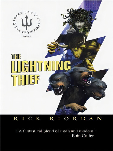 The Lightning Thief, De Rick Riordan. Editorial Thorndike Press Large Print, Tapa Dura En Inglés