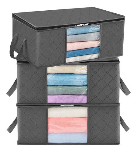 Imagen 1 de 10 de Bolsas Organizador Ropa Casatua Set 3 Unids Almacenamiento