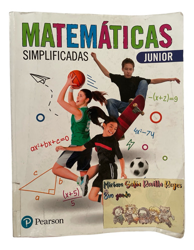 Libro Matematicas Simplificadas Junior Editorial Pearson Ric