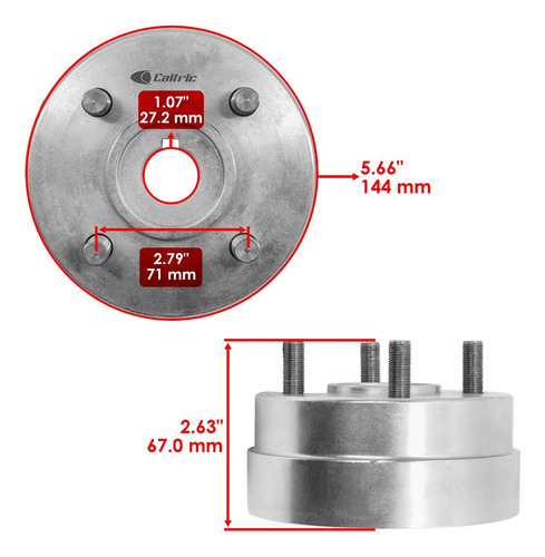 Caltric Wheel Hubs For Toro 72264 72265 72267 72274 7227 Cch