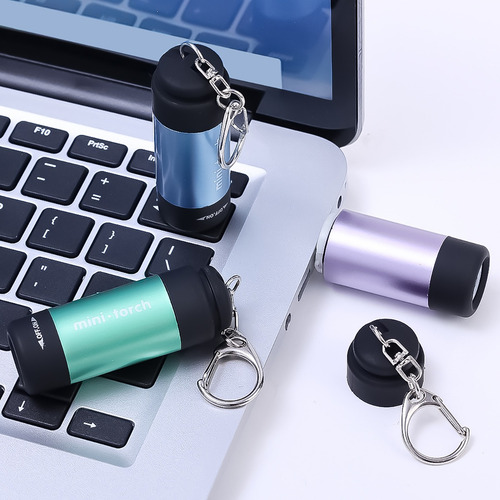 Mini Linterna Led Recargable Por Usb, Linterna Led, Bolsillo