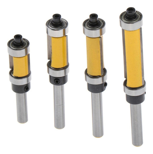 Para 4 Brocas De Fresado Raspado Trim, 1/4 «taladro Cojinete